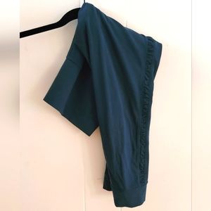 Athleta Ruched Salutation Stash 7/8 Royal Blue